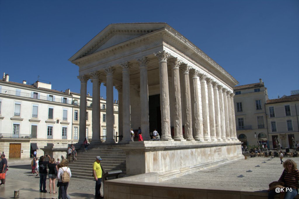 Nîmes hyper centre (parcouru en courant)