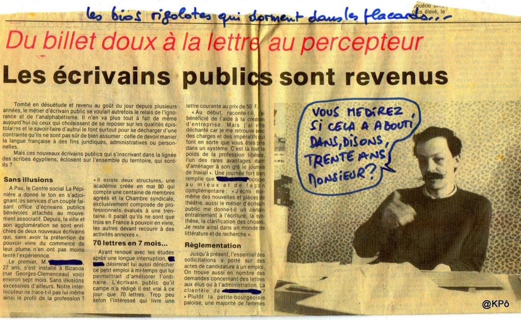 (pas de) lettres à Henriette (du Japon à Paris&nbsp;1978)